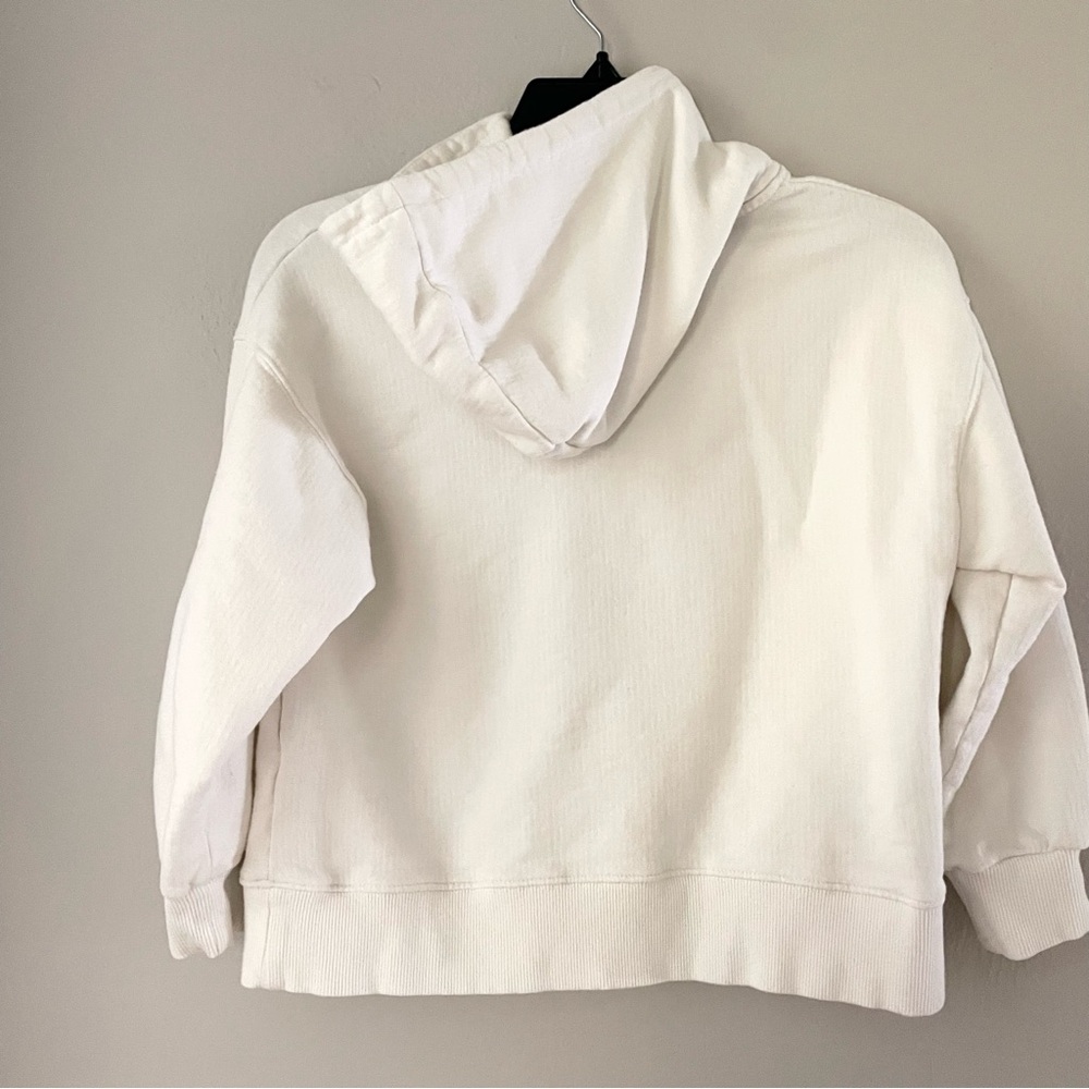 Zara Kids Anime Graphic Hoodie Sweatshirt Long Sleeved Cream Color Size 10 - Picture 3 of 5